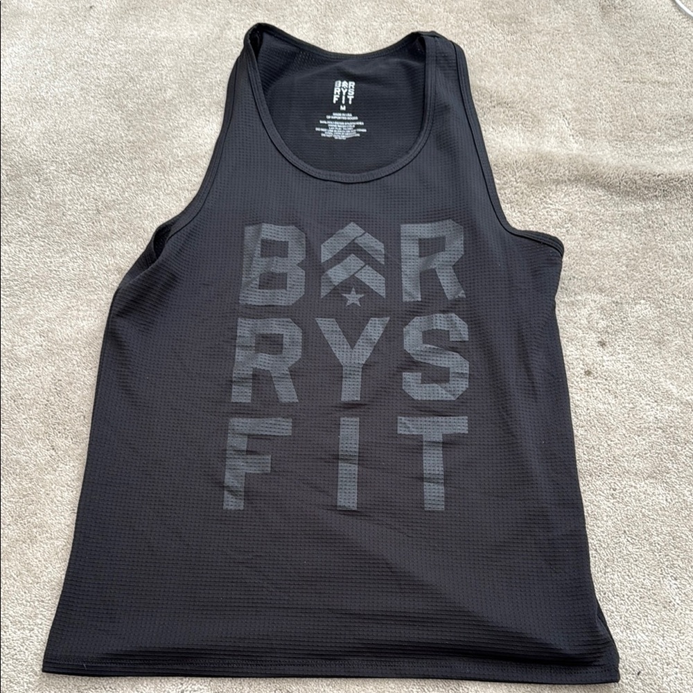 Barry’s Men's Black Muscle Tank Top